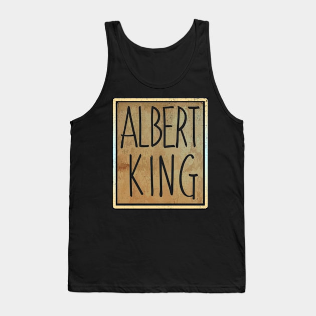 Albert King Art Drawing Tank Top by katroxdesignshopart444